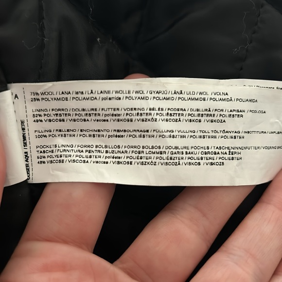 MANGO Basics Olive Green Wool Coat - Picture 8 of 8